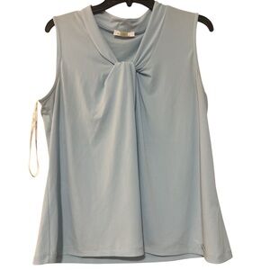 Calvin Klein Soft Blue Sleeveless Blouse